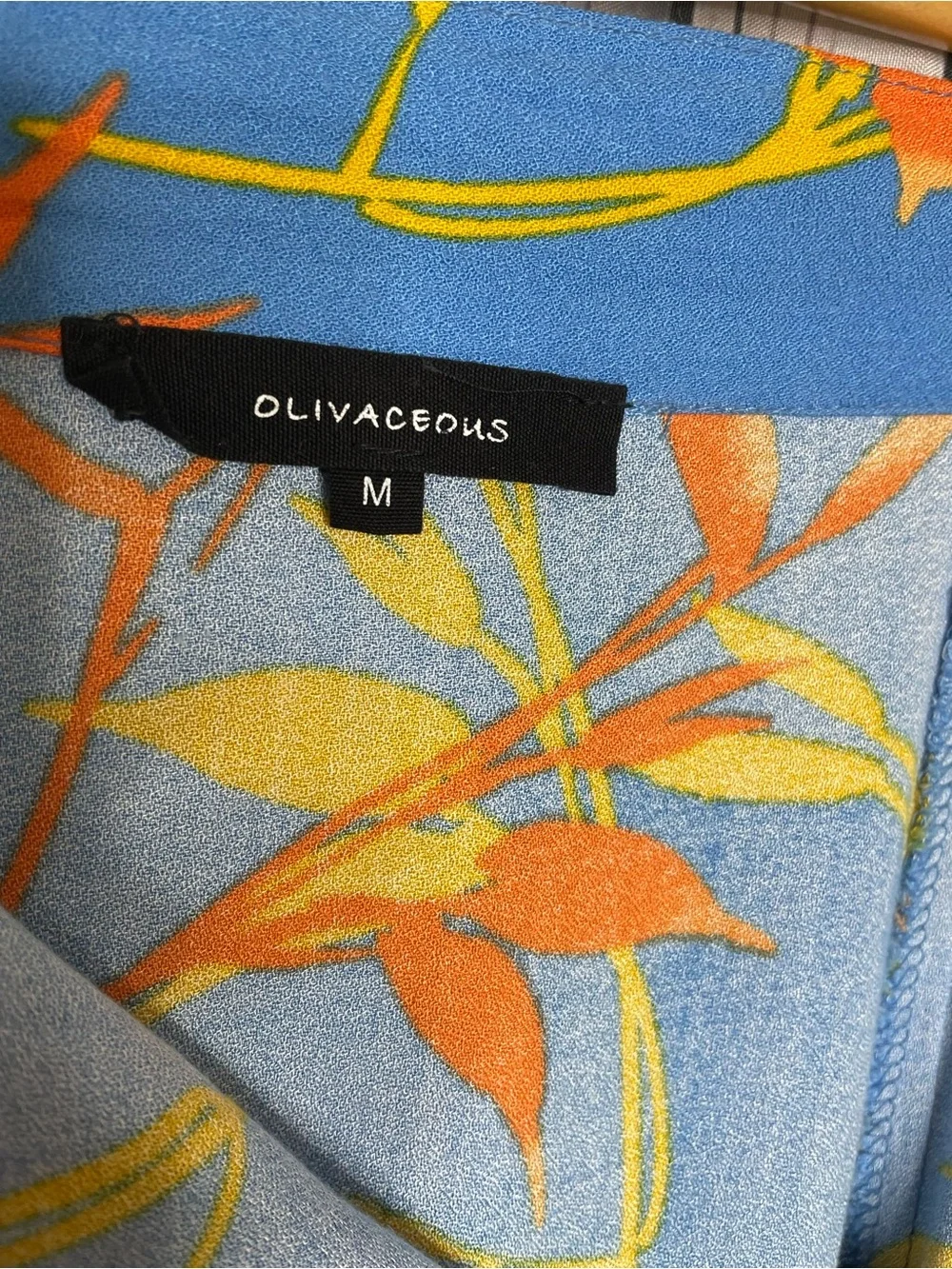 Olivaceous Wrap Tie Maxi Skirt Floral Print M